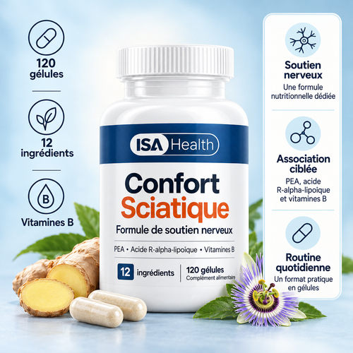 Confort Sciatique | Soutien Nerveux & Jambe Apaisée