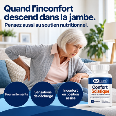 Confort Sciatique | Soutien Nerveux & Jambe Apaisée