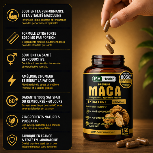 Premium Maca Extra Fort | Performance Intime & Vitalité Masculine