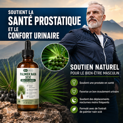 Palmier Nain Scié Gouttes | Prostate & Confort Urinaire