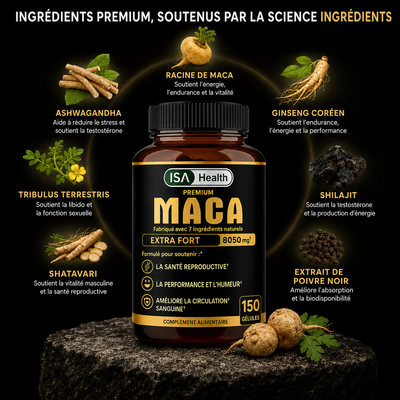 Premium Maca Extra Fort | Performance Intime & Vitalité Masculine