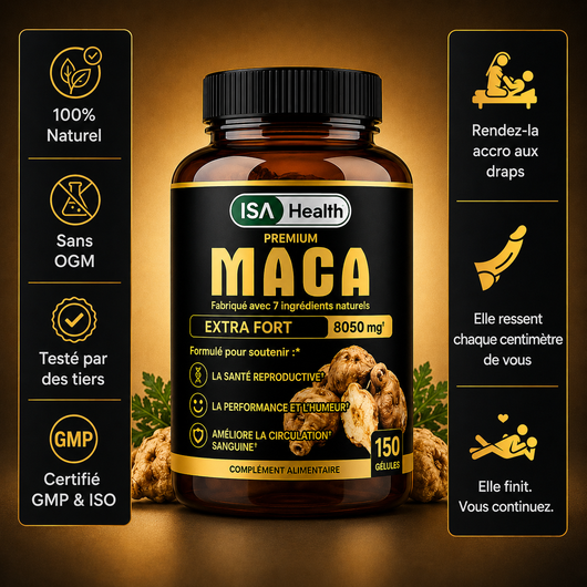 Premium Maca Extra Fort | Performance Intime & Vitalité Masculine