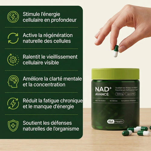 NAD+ Gélules | Formule Anti-Âge