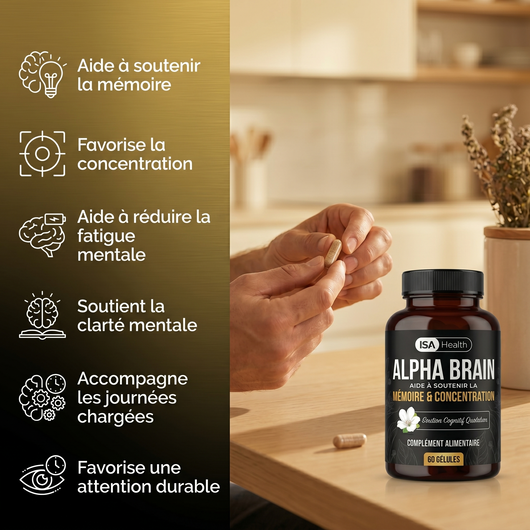 Alpha Brain Gélules | Mémoire & Concentration