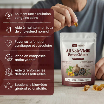 Extrait d’ail vieilli sans odeur – Gélules 7 500 mg