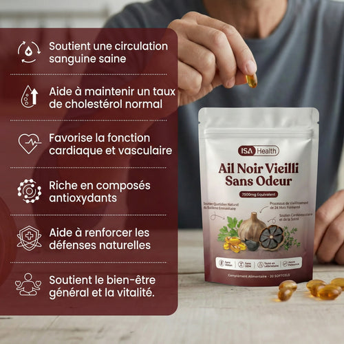 Extrait d’ail vieilli sans odeur – Gélules 7 500 mg