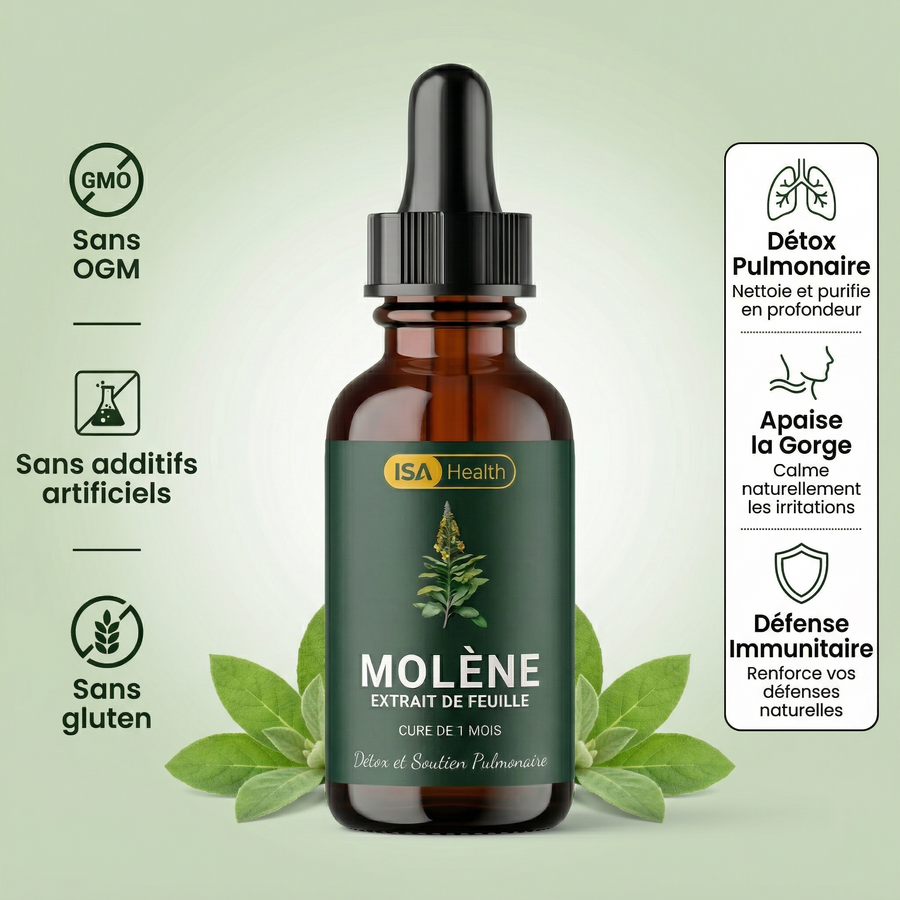 Extrait Pur de Molène | Formule Détox Pulmonaire