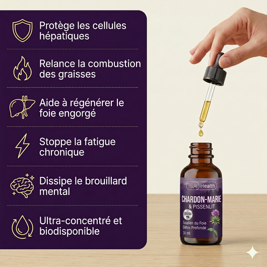 Chardon-Marie & Pissenlit Gouttes | Formule Détox Hépatique