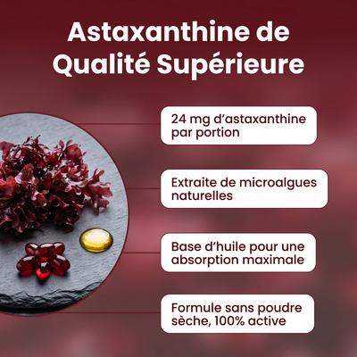 Astaxanthine Gélules | Formule Triple Force & Santé Oculaire