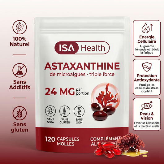 Astaxanthine Gélules | Formule Triple Force & Santé Oculaire