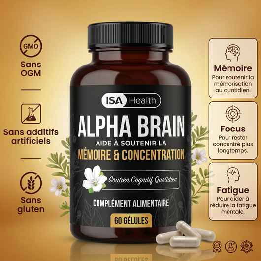 Alpha Brain Gélules | Mémoire & Concentration