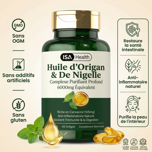 Huile d'Origan Gélules | Nouvelle Formule