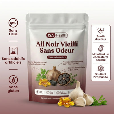 Extrait d’ail vieilli sans odeur – Gélules 7 500 mg