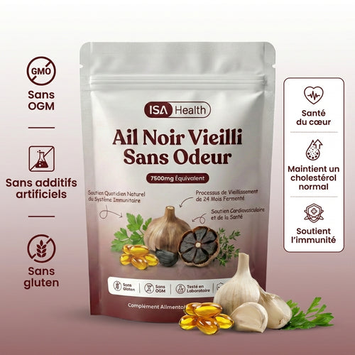Extrait d’ail vieilli sans odeur – Gélules 7 500 mg