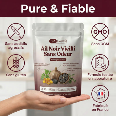 Extrait d’ail vieilli sans odeur – Gélules 7 500 mg