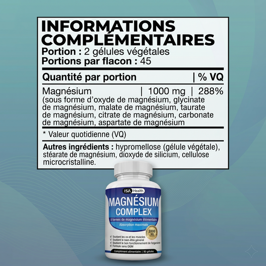 Magnésium Complex 8-en-1 | Sommeil & Relaxation
