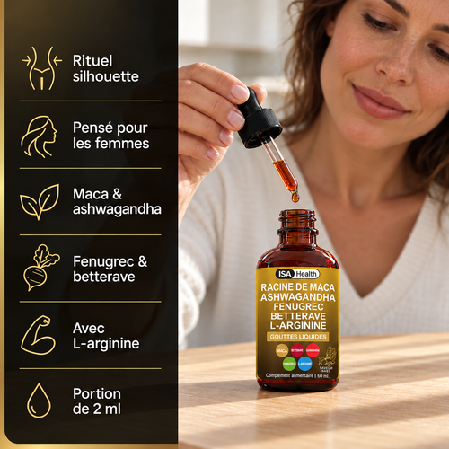 Maca Gouttes | Formule Courbes Naturelles et Équilibre Hormonal