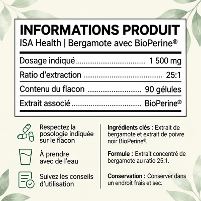 ISA Health Bergamote + BioPerine®