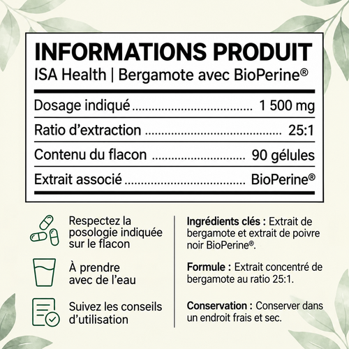 ISA Health Bergamote + BioPerine®