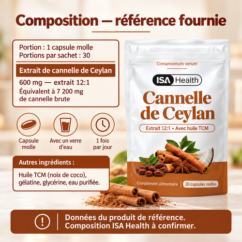 Cannelle de Ceylan 12:1 Gélules | Formule Équilibre Glycémique