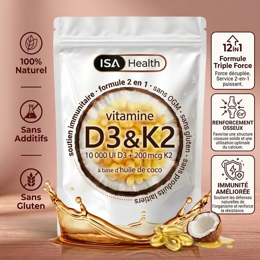 Vitamine D3 & K2 | Immunité & Renforcement Osseux