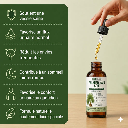 Palmier Nain Scié Gouttes | Prostate & Confort Urinaire