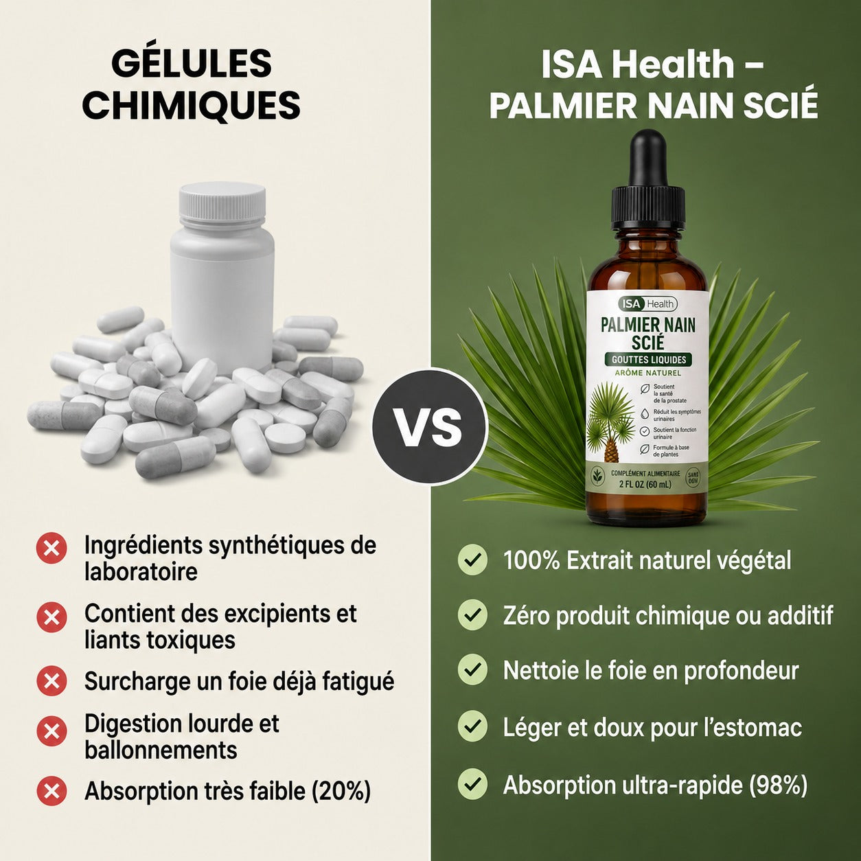 Le secret naturel d'une prostate en