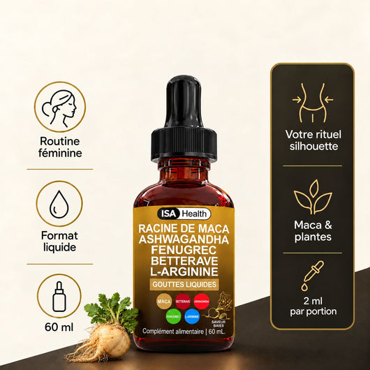 Maca Gouttes | Formule Courbes Naturelles et Équilibre Hormonal