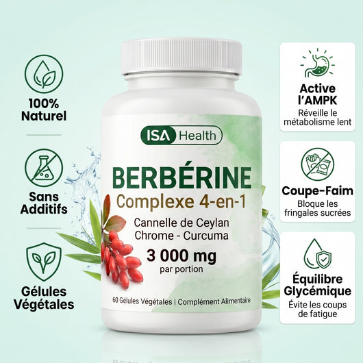 Berbérine Complexe 4-en-1 | Métabolisme & Glycémie