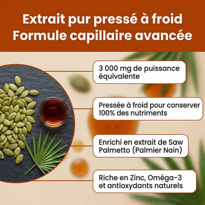 Huile de Pepins de Courge Gélules | Formule Anti-Chute